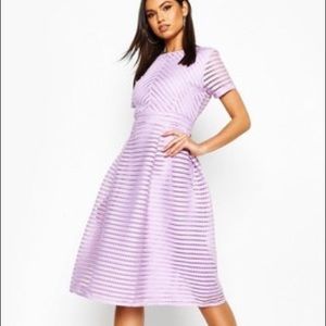 Boohoo purple lavender dress